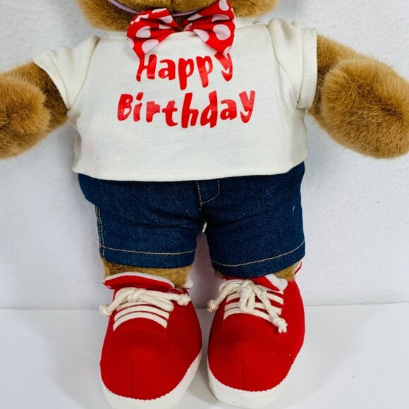 Galerie Birthday Teddy Bear Plush Party Brown Stuffed Animal Outfit Toy Gift - Picture 6 of 10